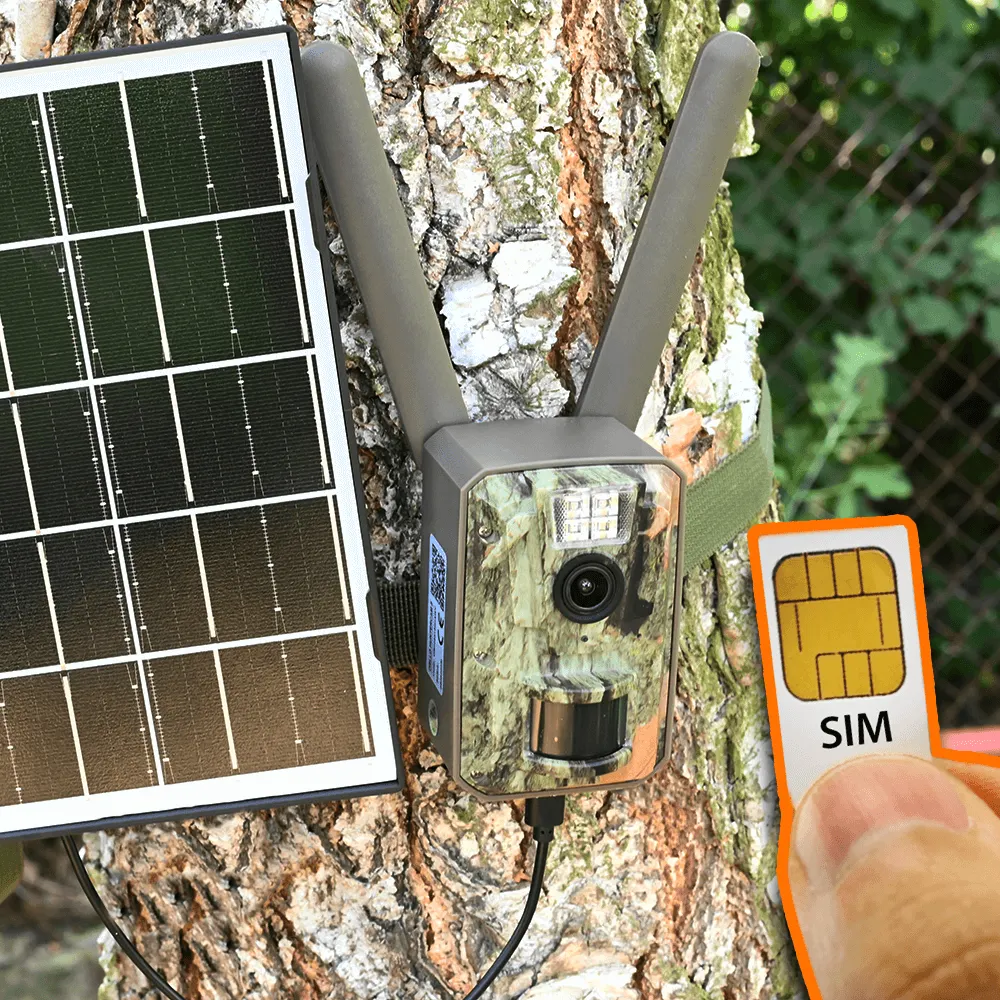 Fotopułapka GSM Kamera Leśna z Panelem Solarnym ORLLO HUNTERCAM 5 OUTLET IDEALNY