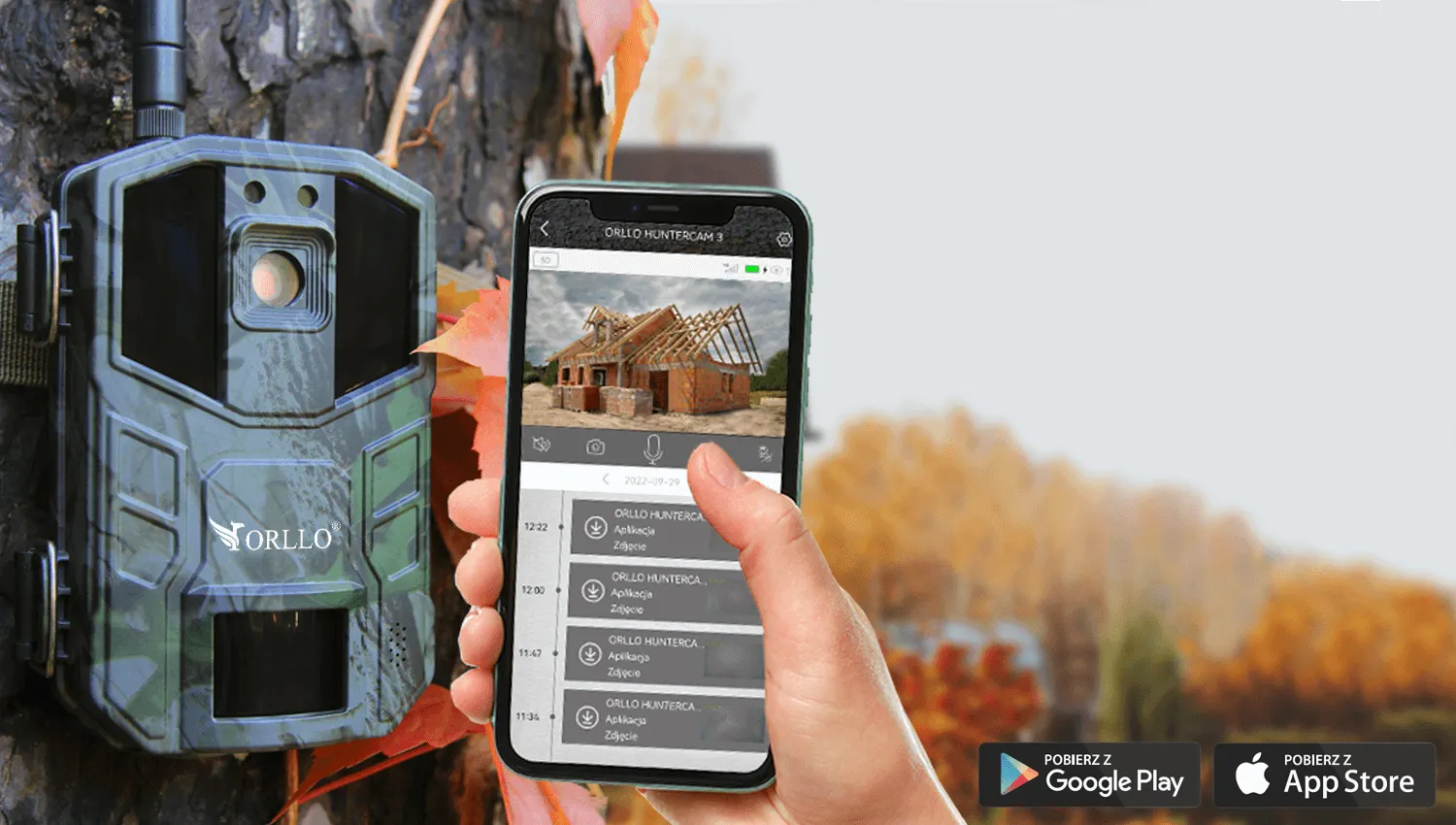 Fotopułapka GSM Kamera Leśna ORLLO HUNTERCAM 3 + GRATIS chmura