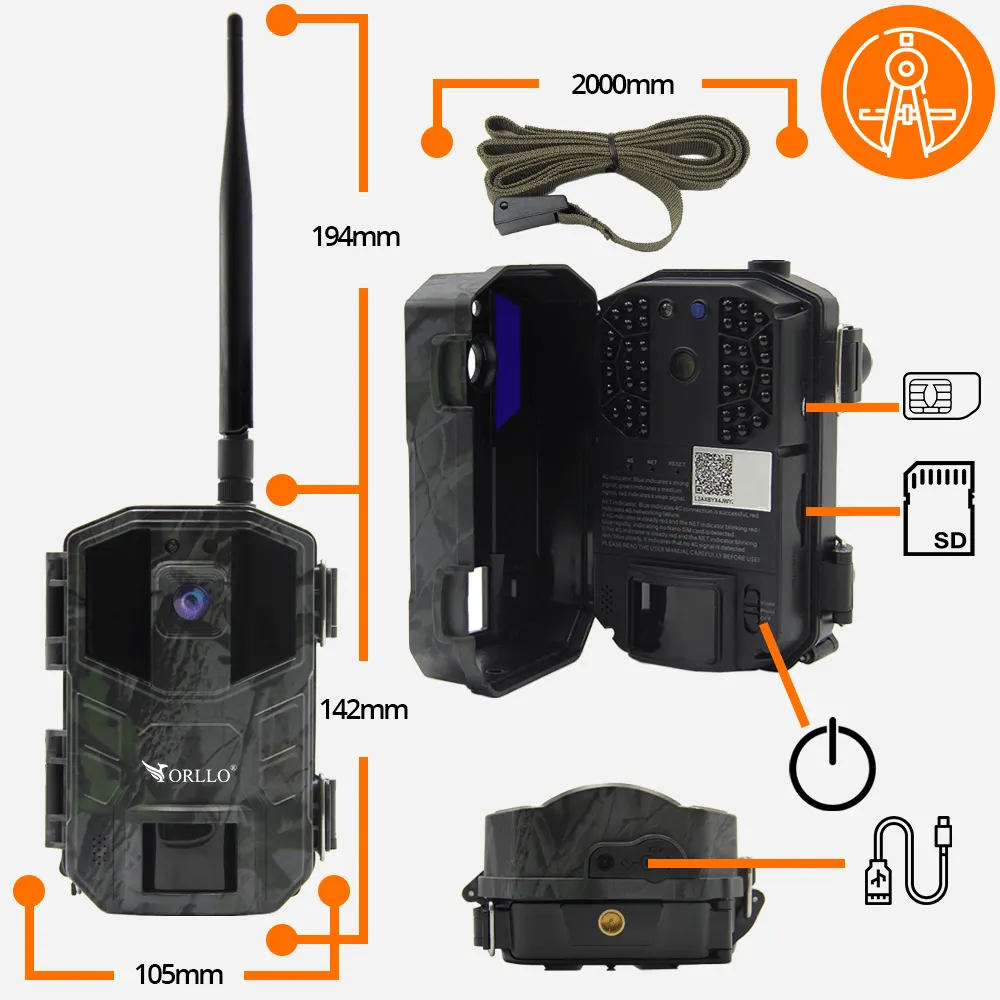 Fotopułapka GSM Kamera Leśna ORLLO HUNTERCAM 3 OUTLET IDEALNY