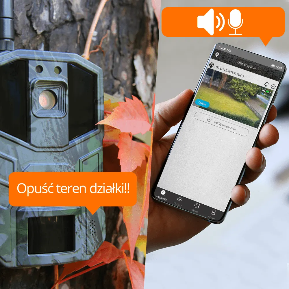 Fotopułapka GSM Kamera Leśna ORLLO HUNTERCAM 3 OUTLET IDEALNY