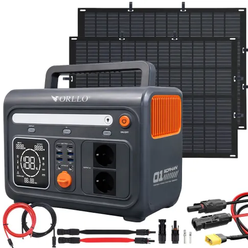 Fotowoltaika Balkonowa Zestaw Fotowoltaiczny na Balkon Stacja Zasilania Panel Elastyczny 200W energia słoneczna offgrid ładowanie sprzętu magazyn energii lekkie panele montaż prosty oszczędność prąd zasilanie awaryjne mobilność