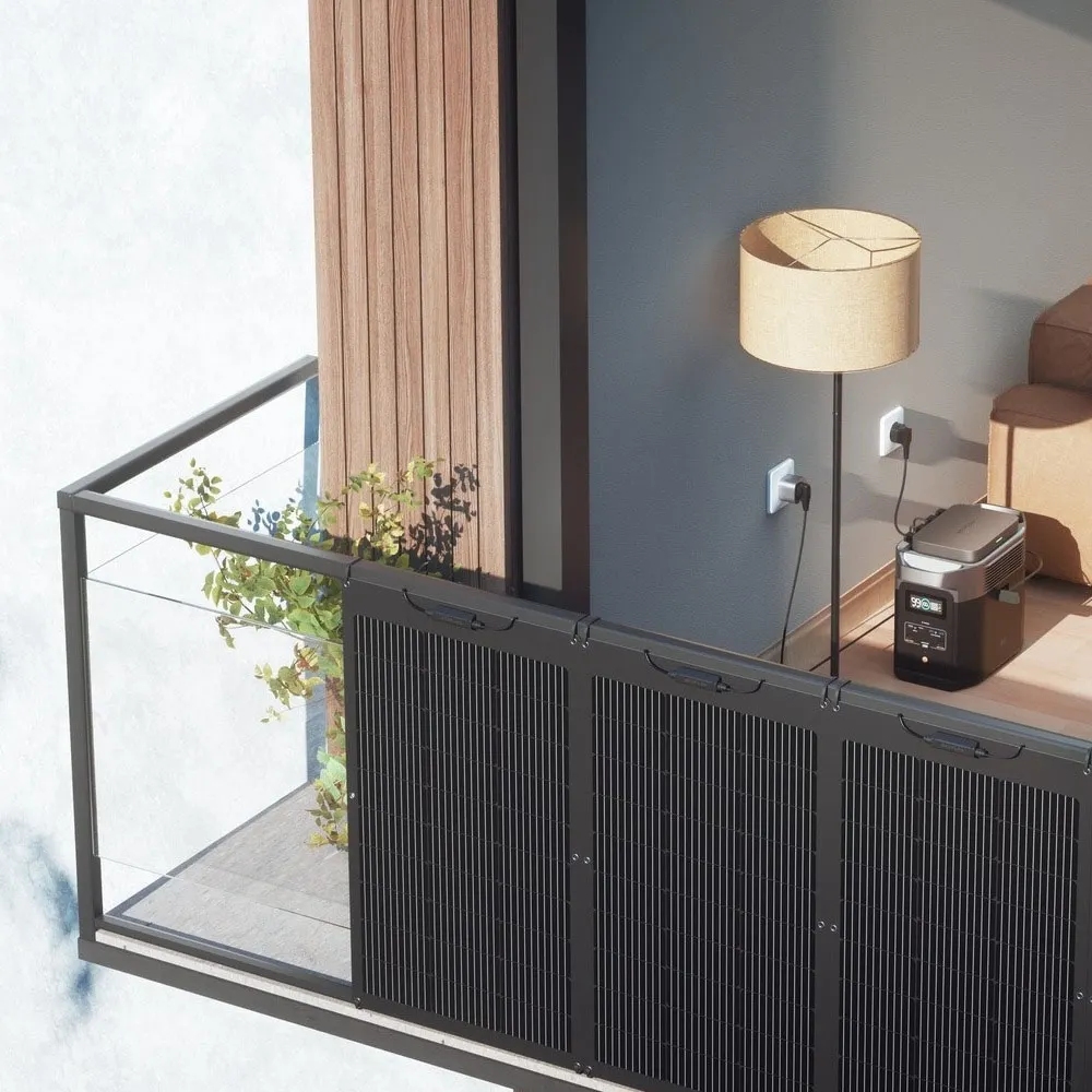 ECOFLOW Panele na Balkon OFF GRID Bank Energii 2KW Fotowoltaika Balkonowa