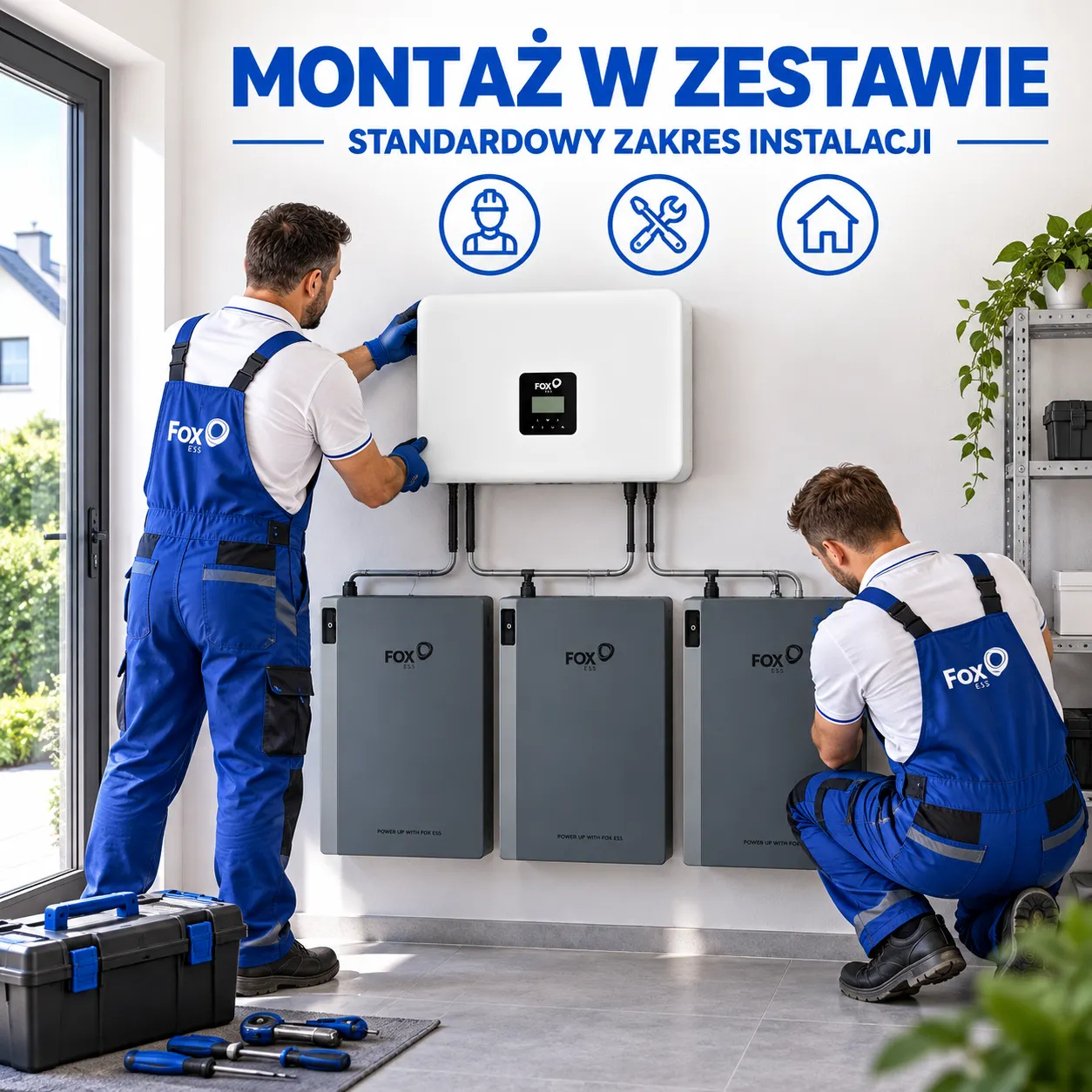 Zestaw FoxESS Falownik 8 kW + Magazyny Energii 3 × EP5 15,54 kWh