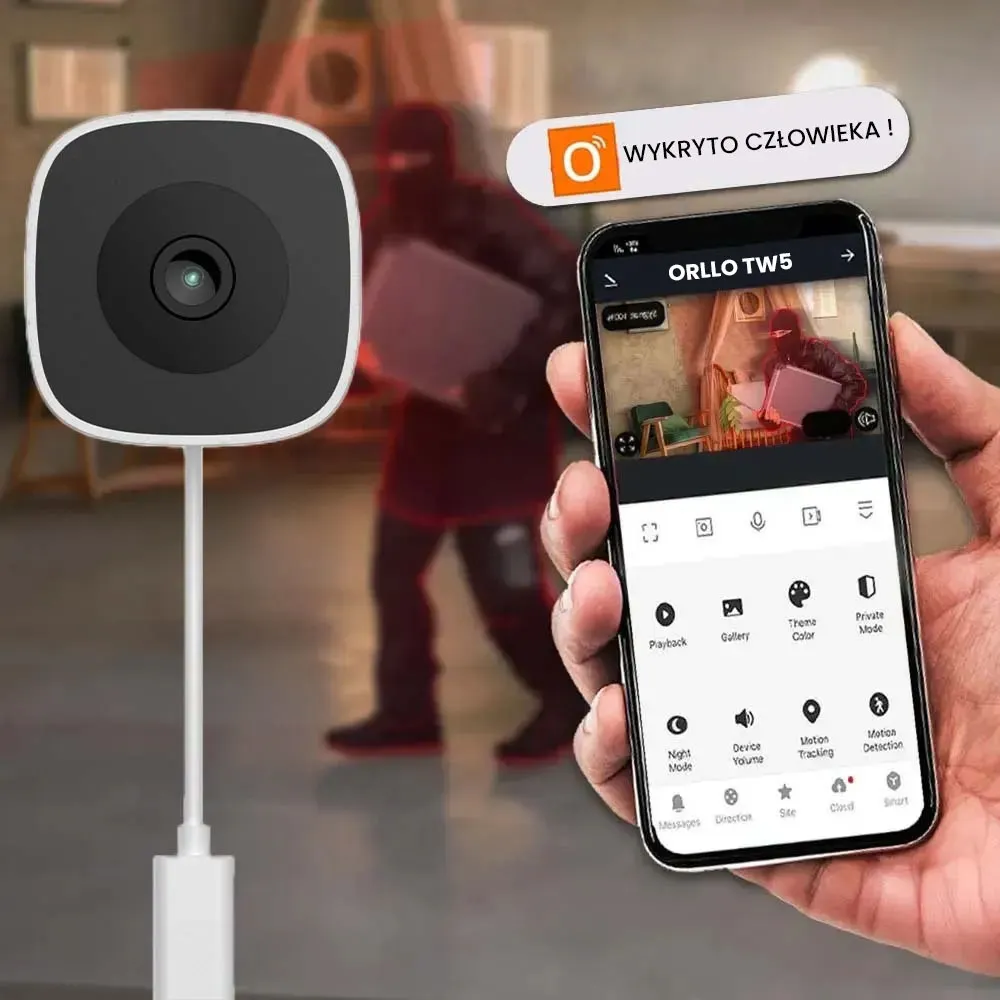 Kamera Domowa WiFi IP 2K Wewnętrzna Dyskretna ORLLO TW5