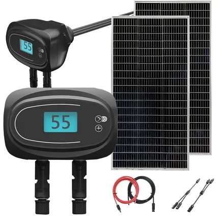 Zestaw solarny do podgrzewania wody w bojlerze z panelami fotowoltaicznymi