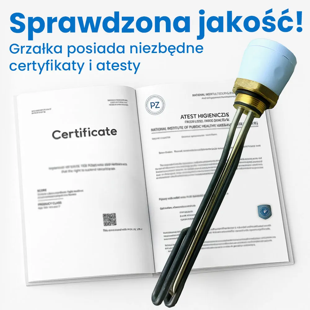 Grzałka do Bojlera 2000W z Termostatem SELFA GJTi 230V 5/4” Incoloy