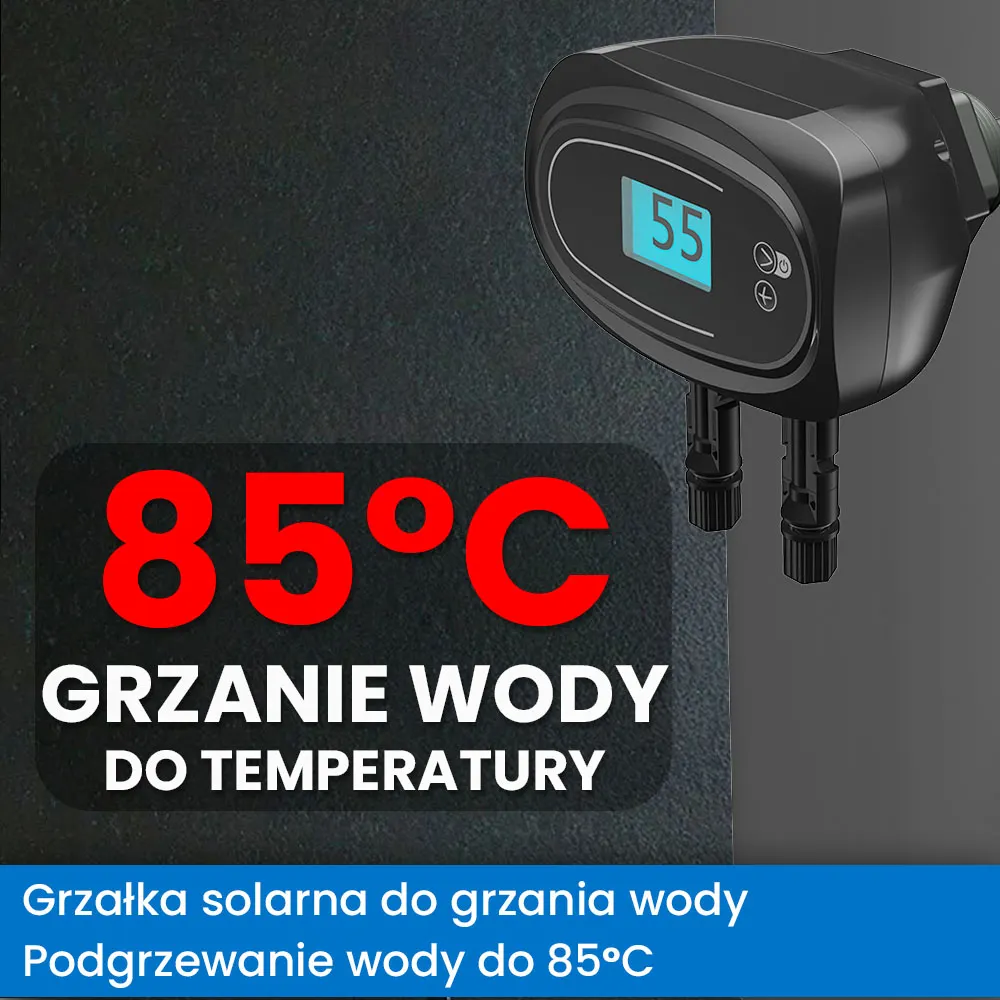 Zestaw Solarny do Grzania Wody w Bojlerze Grzałka do Bojlera Panele Solarne OFF GRID