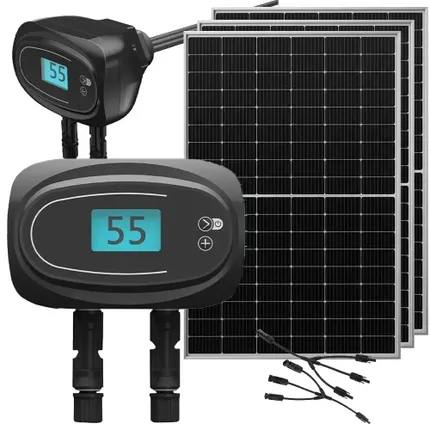 Solarny system podgrzewania wody do bojlera bufora ciepła i zasobnika CWU