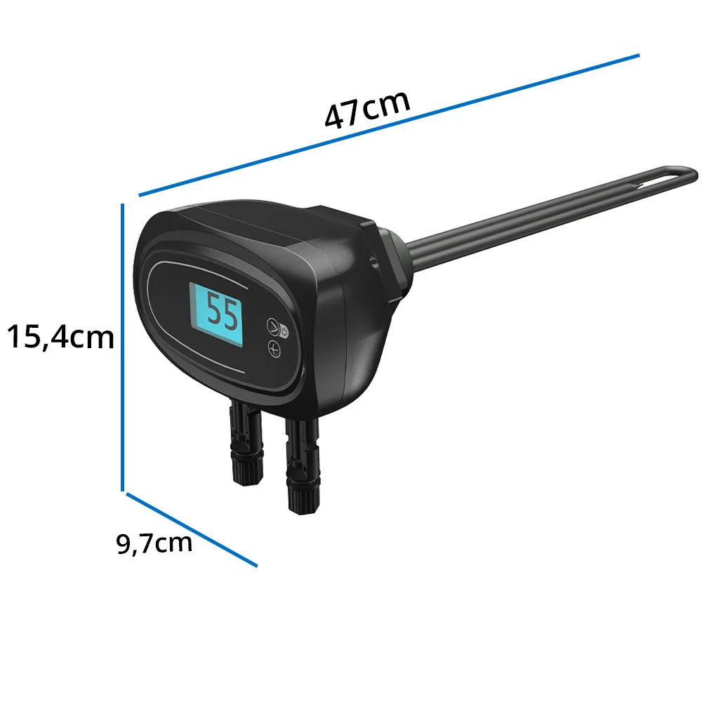 Grzałka do Bojlera 550W z Termostatem na Panele Solarne MPPT 6/4” OFF GRID