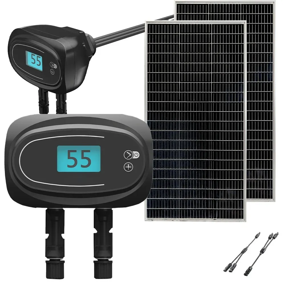 Zestaw Solarny do Grzania Wody w Bojlerze Grzałka 550W do Bojlera Panele Solarne