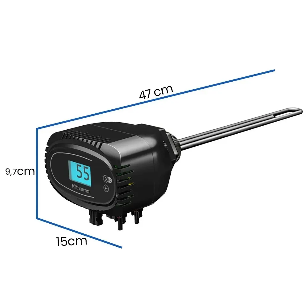 Grzałka do Bojlera 1000W z Termostatem na Panele Solarne MPPT OFF GRID BYPASS