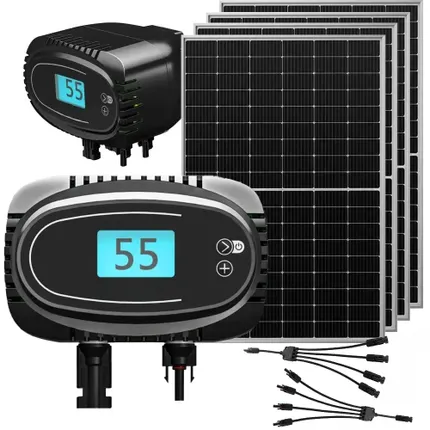 Zestaw solarny do grzania wody w bojlerze z grzałką 1000W MPPT zapewniający wydajne podgrzewanie wody energią słoneczną w systemie offgrid idealny na działkę do domu kampera oraz zasobników CWU
