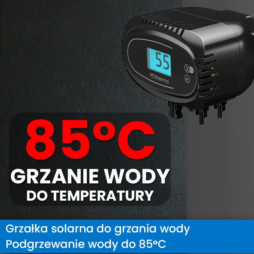 Zestaw Solarny do Grzania Wody w Bojlerze Grzałka 1000W do Bojlera Panele Solarne OFF GRID