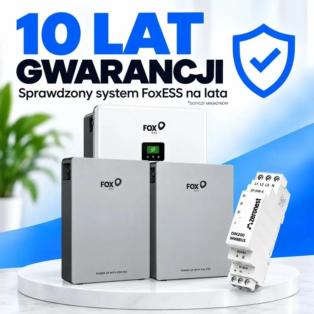 Zestaw Magazyn Energii 10,36kWh LiFePO4 Inwerter Hybrydowy FoxESS 5kW Zeronest