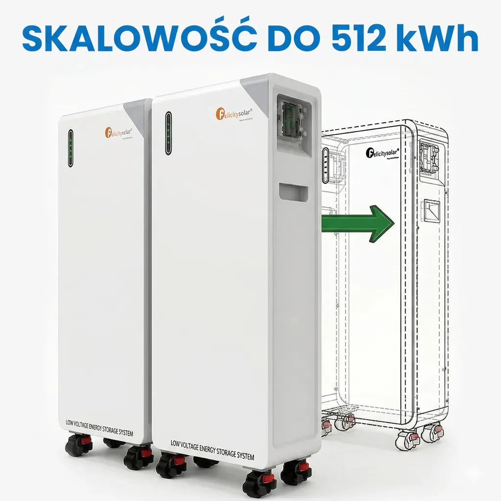 Magazyn Energii Akumulator LiFePO4 16kWh 51.2V FLB48314TG1 OFF GRID