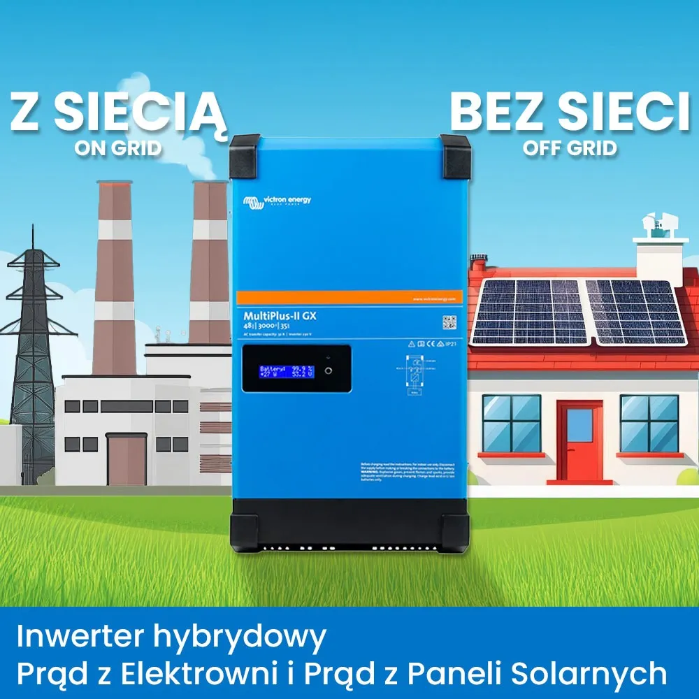 Zestaw Magazyn Energii do Fotowoltaiki 5 kWh LiFePO4 Inwerter Victron 4,5kVA OFFGRID