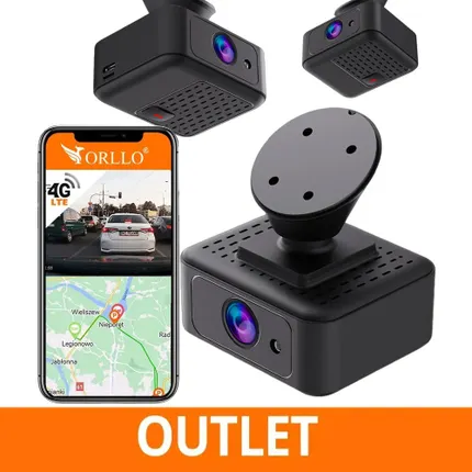 Kamera Samochodowa na Kartę SIM 4G GPS ORLLO JC182 OUTLET IDEALNY