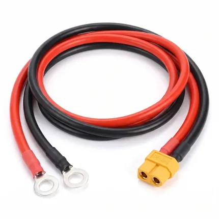 Przewód Kabel Zasilający XT60 Żeński do Oczek M8 10AWG 50cm do Akumulatora LiPo RC FPV