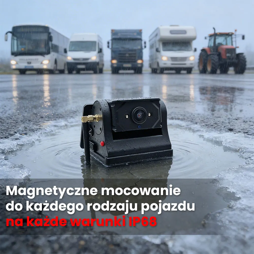 Kamera Samochodowa Bezprzewodowa Mocowanie Magnetyczne WF102