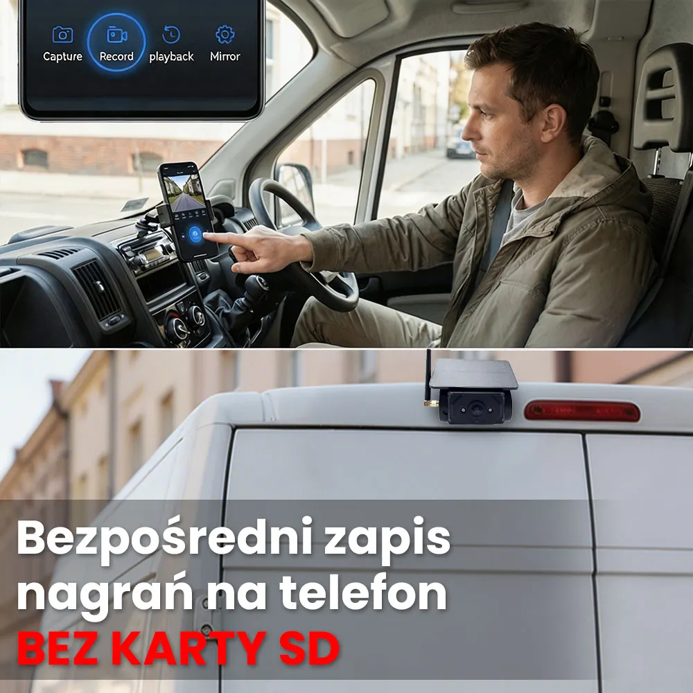 Kamera Samochodowa Bezprzewodowa Mocowanie Magnetyczne WF102