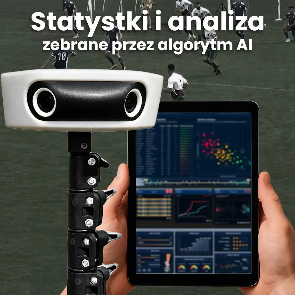 Inteligentna Kamera 4K z AI do Nagrywania Transmisji Meczów Panoramiczna ORLLO FOOTBALLCAM