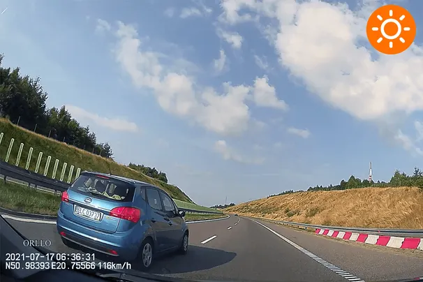 Kamera Samochodowa w Lusterku Kamera Cofania GPS ORLLO LX-60 DUAL