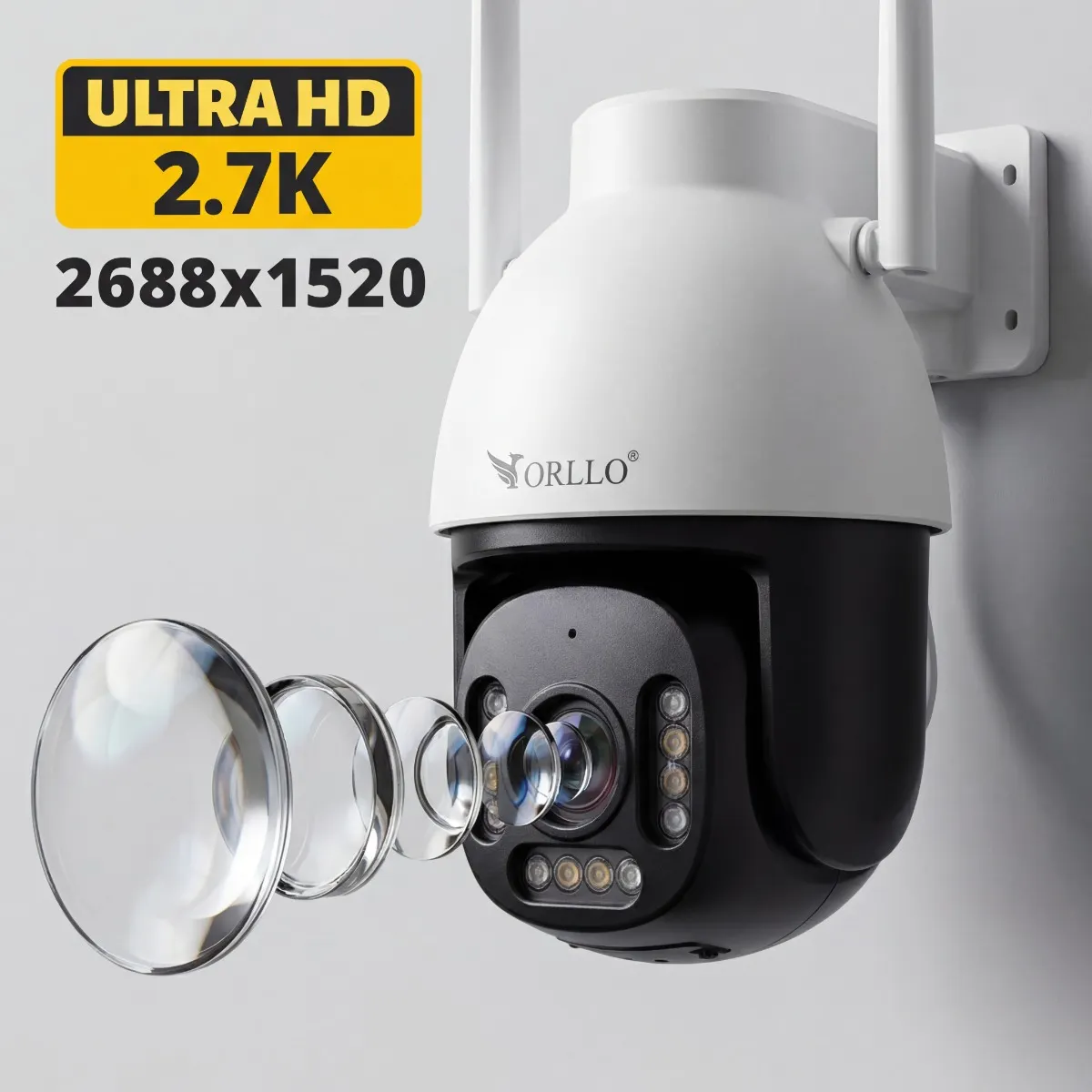 Kamera WiFi IP Zewnętrzna Obrotowa Zoom x10 ORLLO Z9 ULTRA