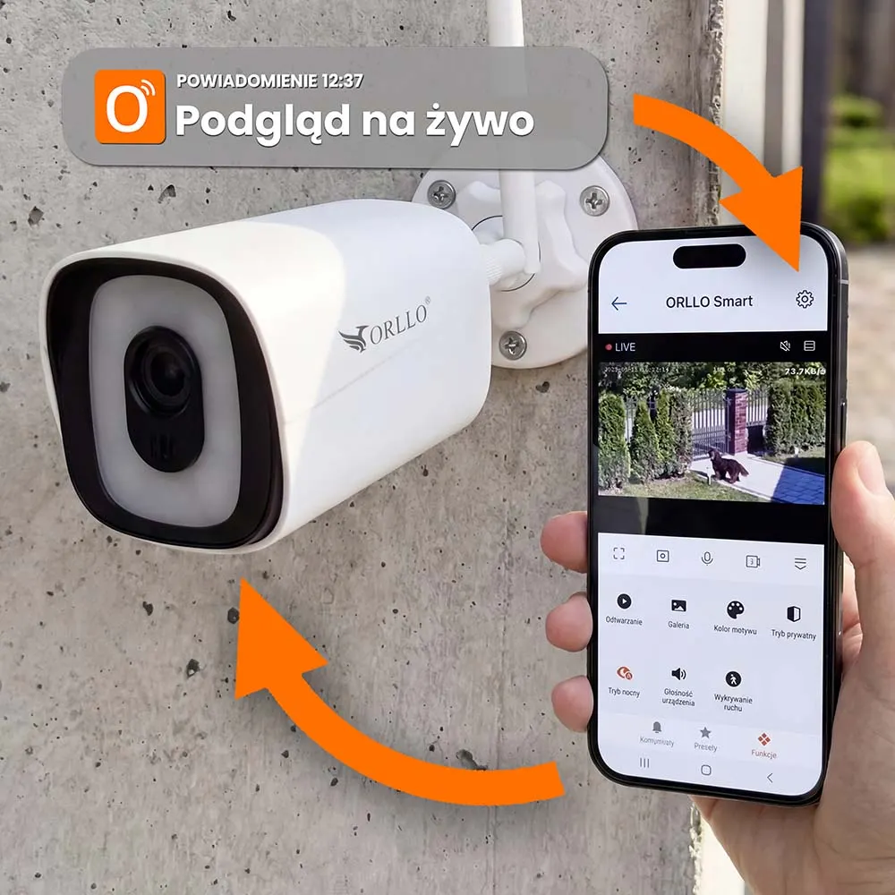 Kamera Zewnętrzna WIFI IP Tubowa TZ4 PRO