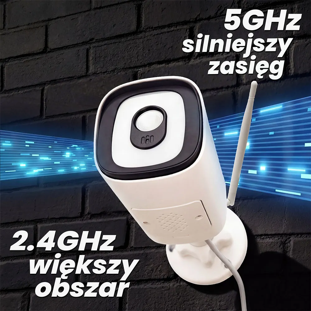 Zestaw do Monitoringu 4 Kamery WIFI IP Zewnętrzne 6MPX Tubowe ORLLO TZ4 PRO