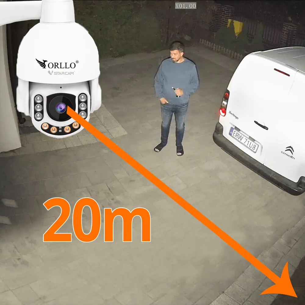 Kamera Zewnętrzna Obrotowa GSM na Kartę SIM ORLLO Z7 PRO