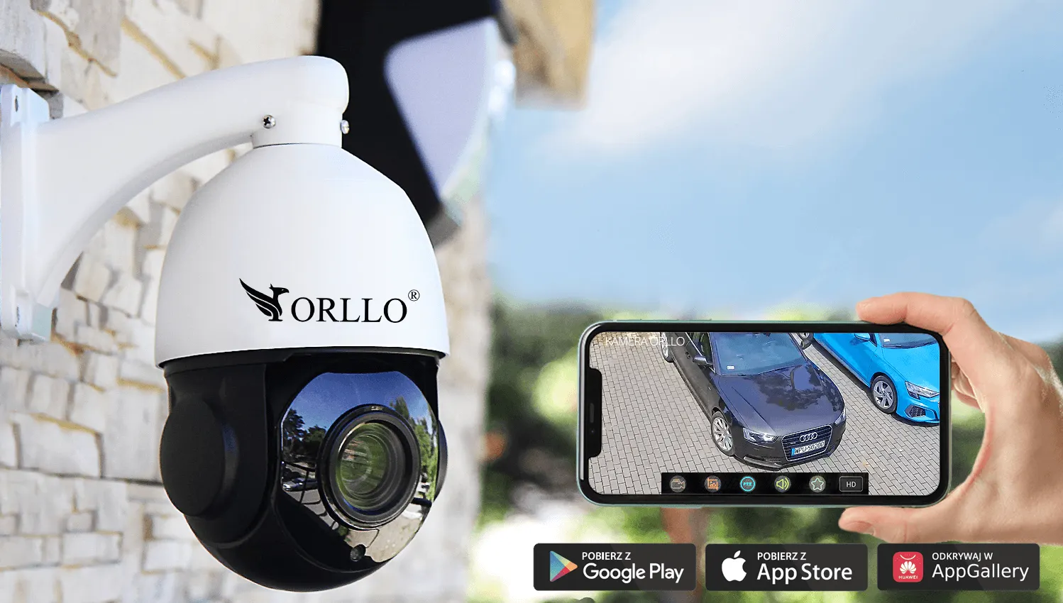 Kamera Zewnętrzna POE IP Obrotowa ZOOM x22 ORLLO R2 PRO OUTLET IDEALNY