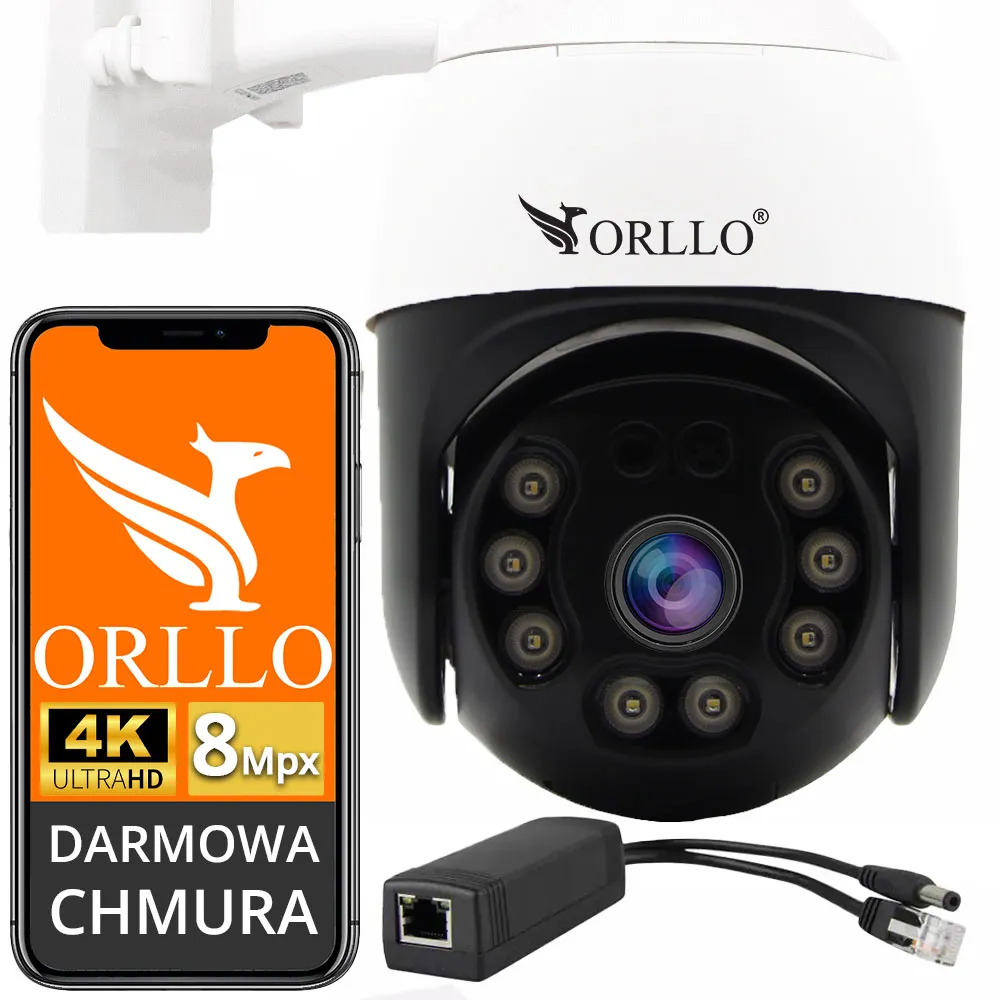 kamera poe 4k zewnętrzna obrotowa orllo.pl