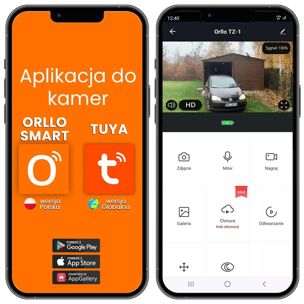 Kamera Bezprzewodowa Obrotowa z Panelem Solarnym ORLLO TZ1 PRO