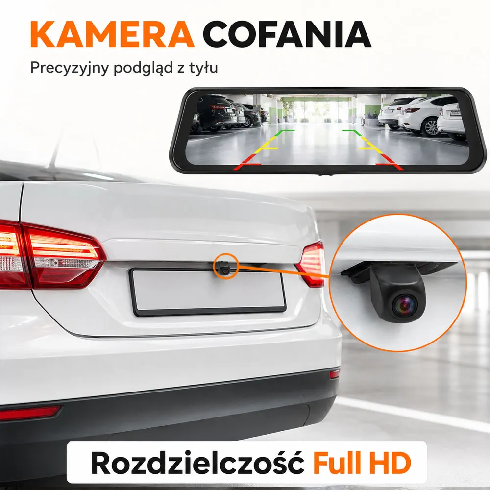 Kamera Samochodowa 4K GPS Przód / Tył Android Auto WiFi ORLLO AUTOPLAY PRO