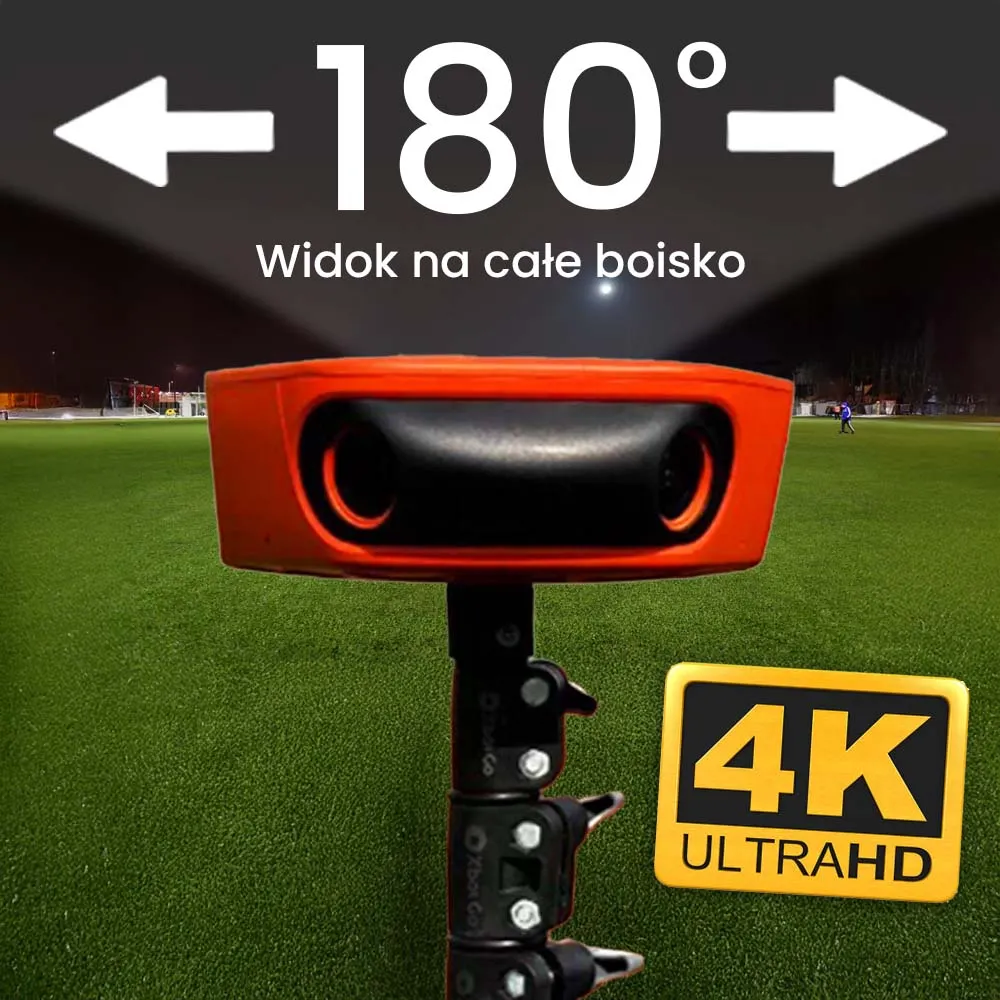 Inteligentna Kamera 4K z AI do Nagrywania Transmisji Meczów Panoramiczna ORLLO FOOTBALLCAM