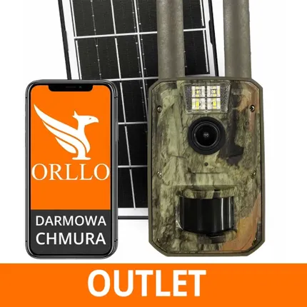 Fotopułapka GSM Kamera Leśna z Panelem Solarnym ORLLO HUNTERCAM 5 OUTLET IDEALNY