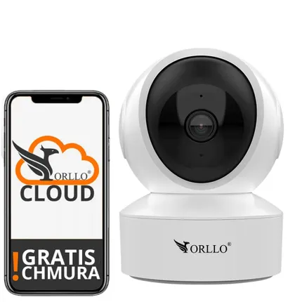 Mini Kamera do Domu Bezprzewodowa IP GSM 4G LTE Obrotowa 4Mpx Przycisk SOS Zoom Cyfrowy 5x Najlepsza Kamera Bezprzewodowa Wewnętrzna WiFi LAN do Domu ORLLO W9 Przycisk SOS Jakość nagrań 4Mpx Tryb nocny IR LED Pakiet orllo sklep Orllo.pl