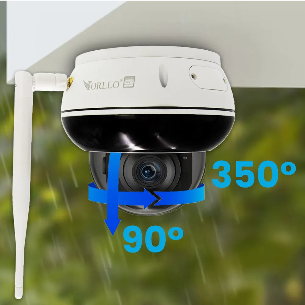 Zestaw 4 Kamer Kopułkowych Zewnętrznych Obrotowych NVR SWITCH PoE ORLLO TZ7