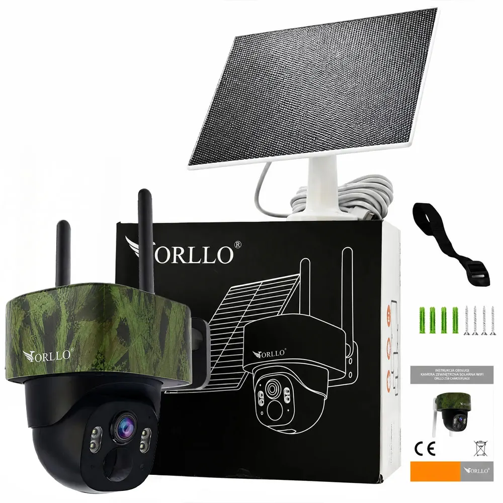 Kamera Solarna na Kartę SIM Solarna ORLLO TZ1 ULTRA MORO