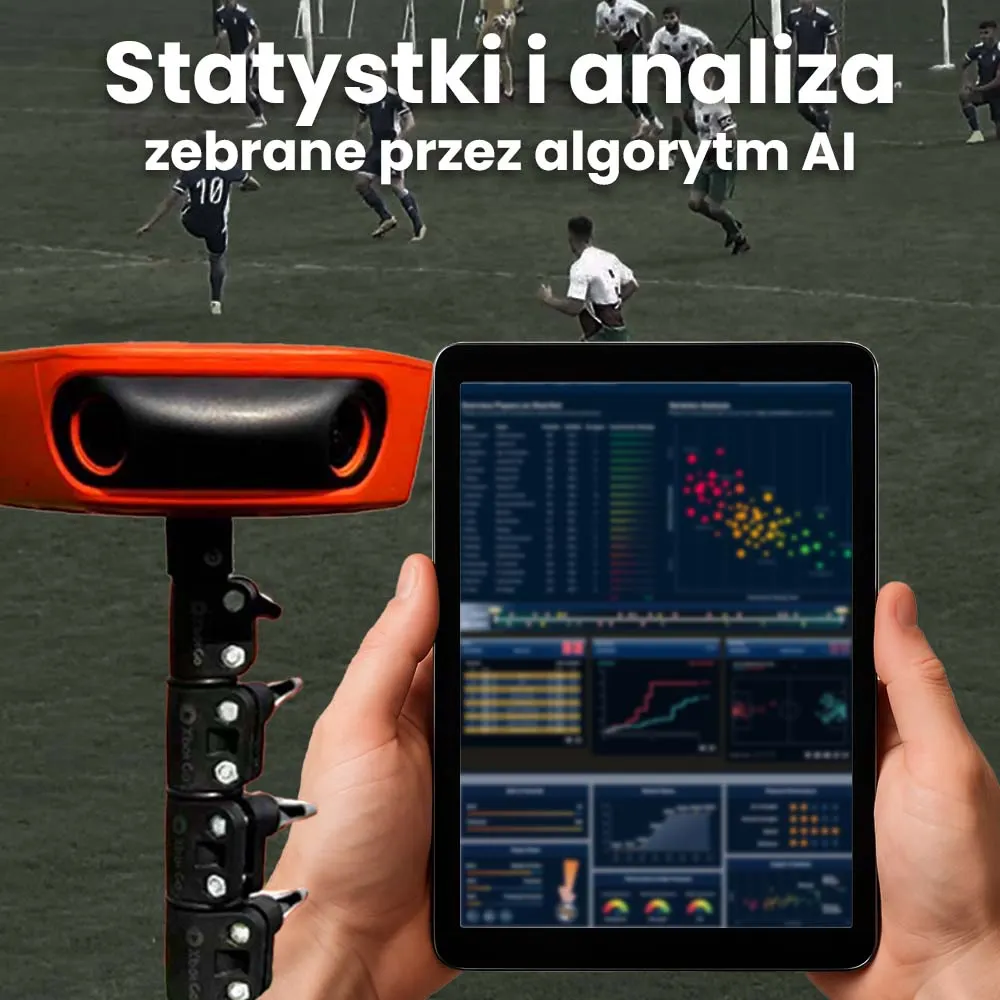 Inteligentna Kamera 4K z AI do Nagrywania Transmisji Meczów Panoramiczna ORLLO FOOTBALLCAM