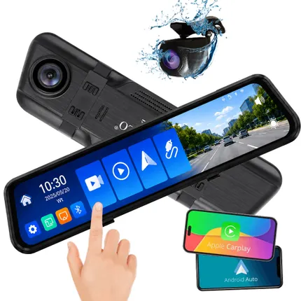Kamera samochodowa 4K ORLLO LX-AUTOPLAY PRO z GPS, WiFi, Android Auto i Apple CarPlay
