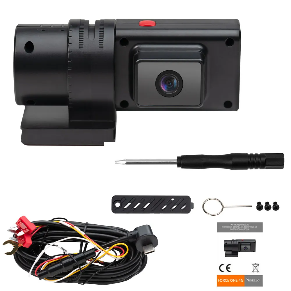 Kamera Samochodowa na Kartę SIM Przód i Wnętrze ORLLO FORCE ONE 4G