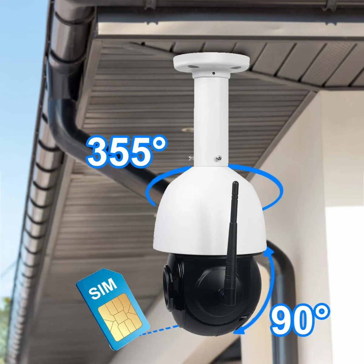 Kamera Sufitowa na Kartę SIM Zewnętrzna Uchwyt do Kamer Długi ORLLO Z18 SIM