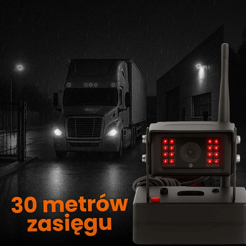 Kamera do Ciężarówki Busa Kampera Bezprzewodowa Wyświetlacz ORLLO BR704