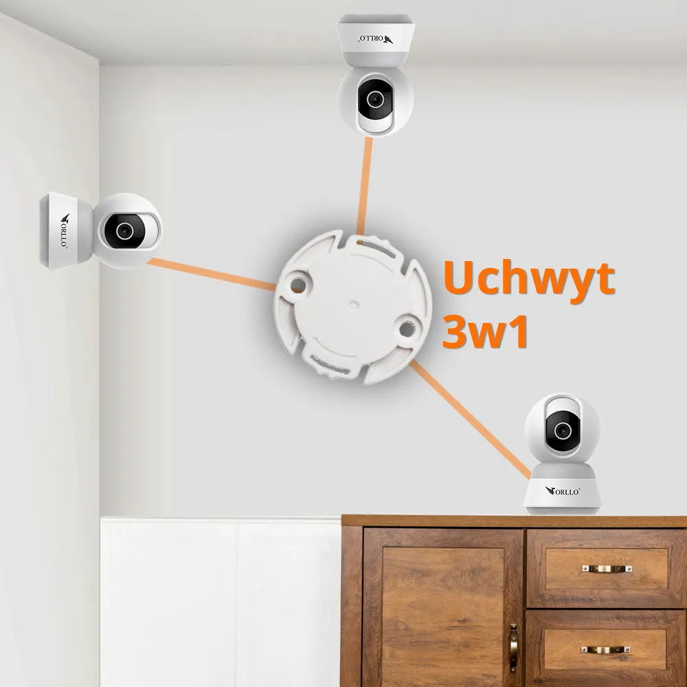 Kamera Domowa Wewnętrzna WiFi IP 4K Tuya Obrotowa ORLLO TW1