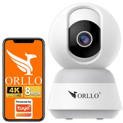 Kamera Domowa Wewnętrzna WiFi IP 4K Tuya Obrotowa ORLLO TW1