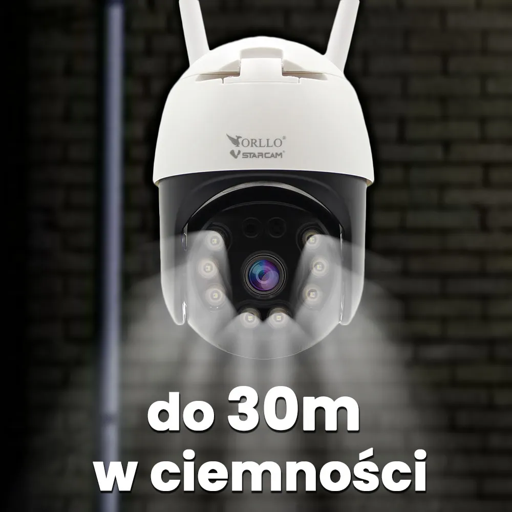Kamera WiFi IP Zewnętrzna Obrotowa ORLLO Z20 4K OUTLET IDEALNY