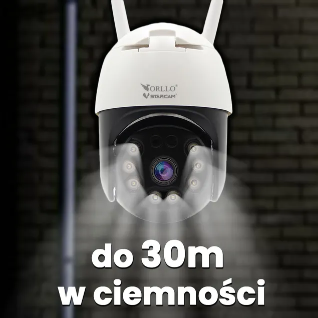 Kamera WiFi IP Zewnętrzna Obrotowa ORLLO Z20 4K OUTLET IDEALNY