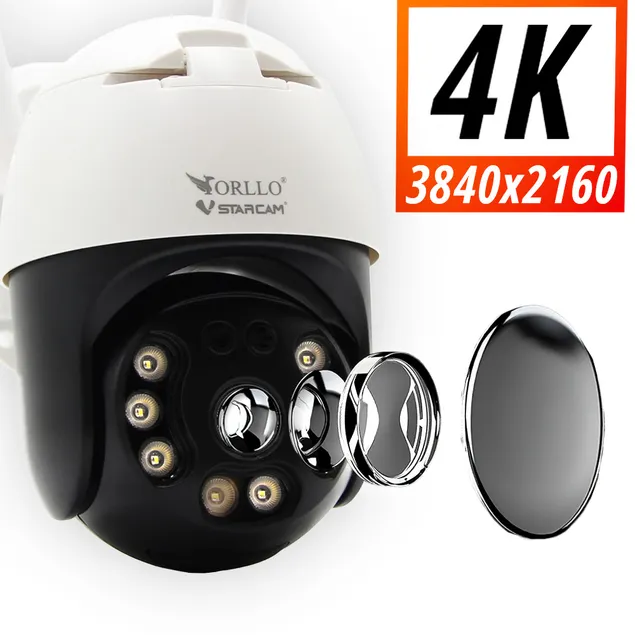 Kamera WiFi IP Zewnętrzna Obrotowa ORLLO Z20 4K