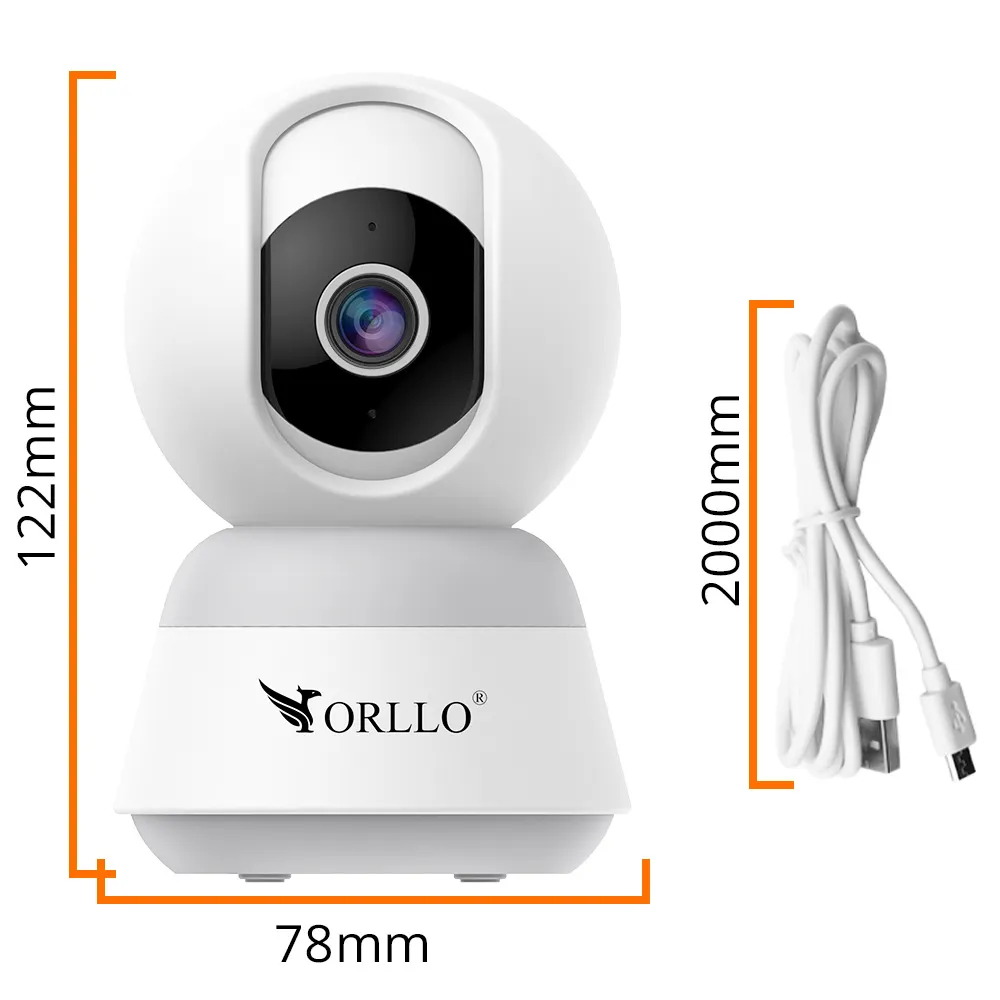 Kamera Domowa Wewnętrzna WiFi IP 4K Tuya Obrotowa ORLLO TW1